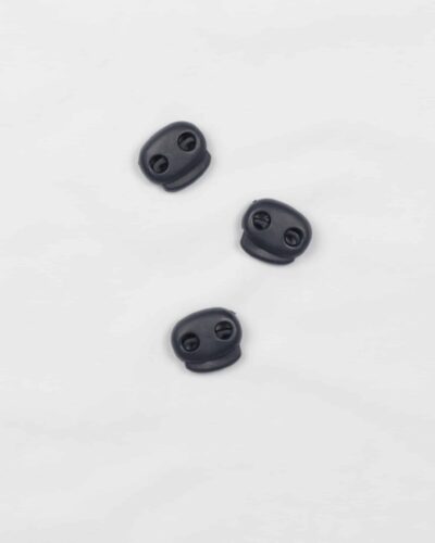 Mørkeblå, 4 mm - snorestopper, dobbelt