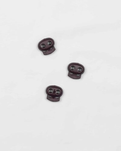 Mørk bordeaux, 4 mm - snorestopper, dobbelt