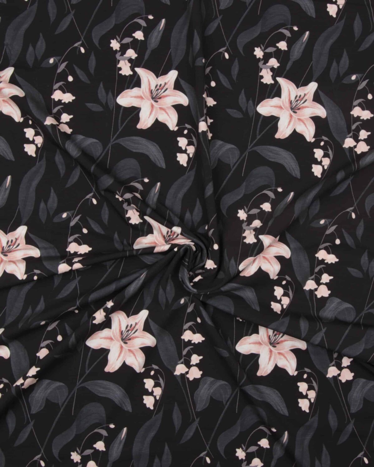 Sort med blomster - Jersey - Billede 2