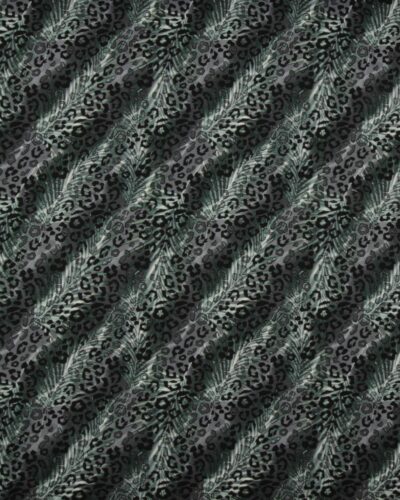 Turkis/mint fjer - Viskose Jersey