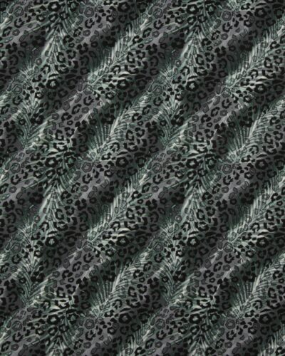 Turkis/mint fjer - Viskose Jersey