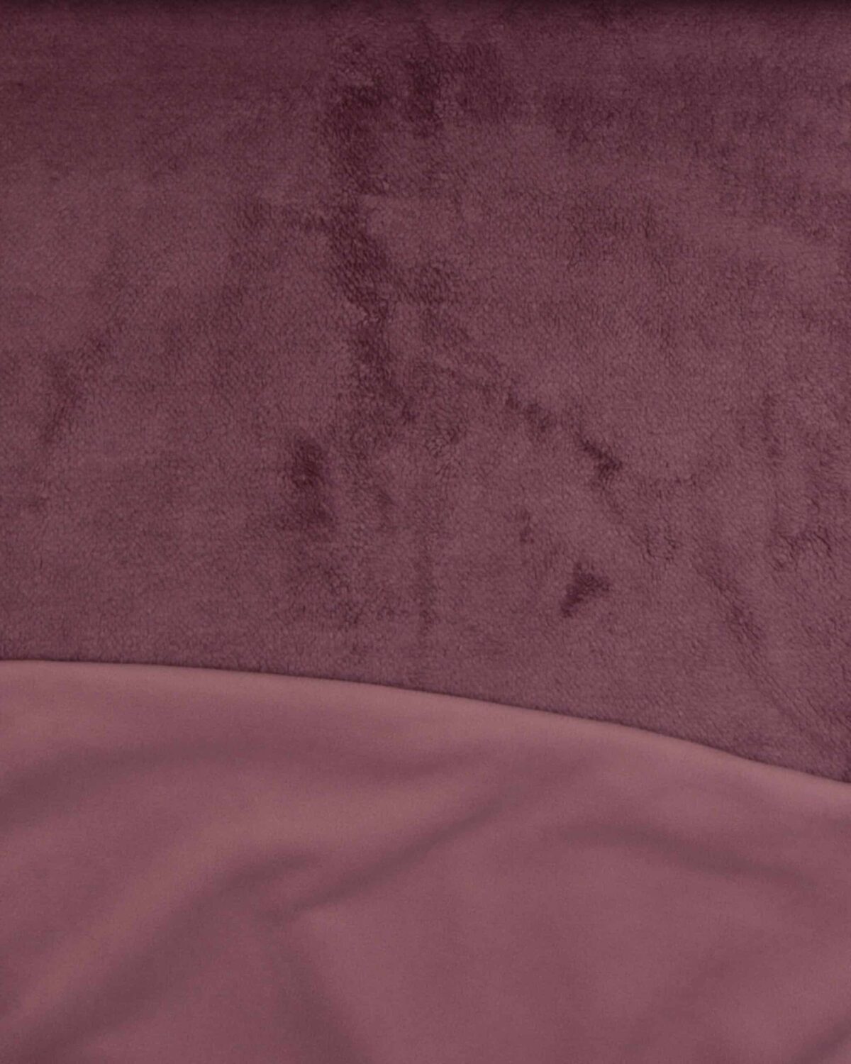 Mørk gammelrosa - doubleface teddybear/fleece
