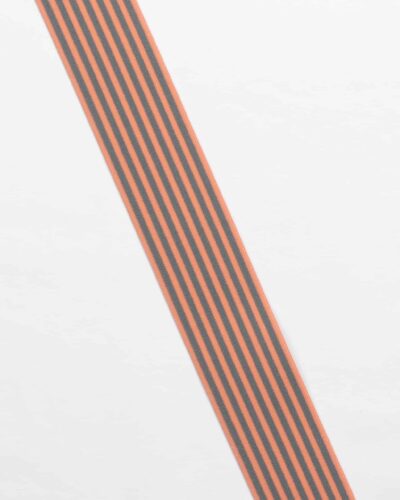 Grå/lys orange - 40 mm blød elastik
