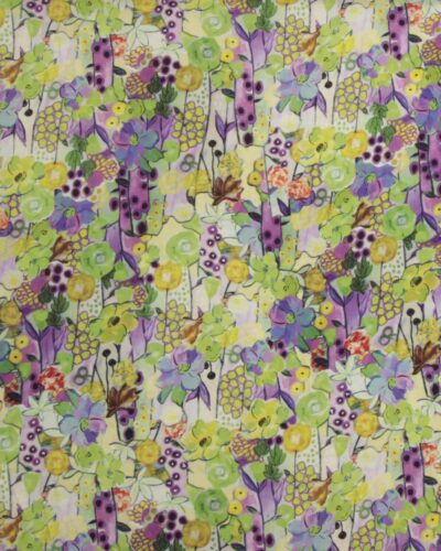 Blomstermønster - Viskose