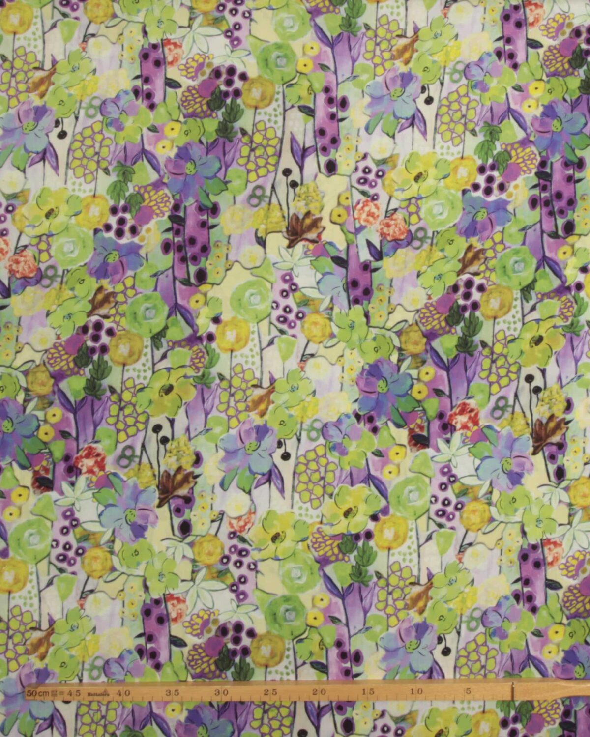 Blomstermønster - Viskose - Billede 3