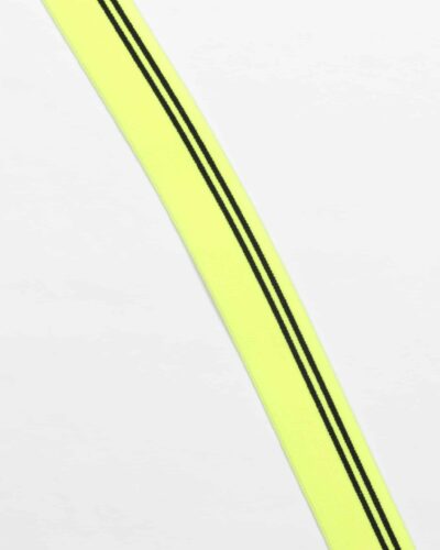 Neongul m. sort - 30 mm blød elastik