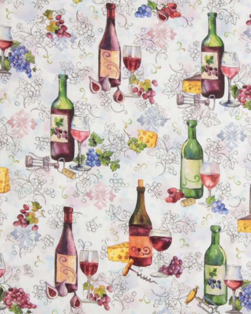 Wine Club, vin i flaske og glas - Patchwork - Info mangler