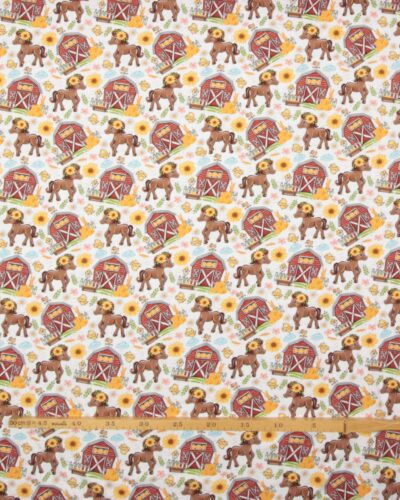 Pony og lille fugle - Jersey (Gots Certificeret)