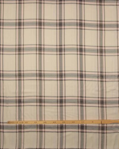 Tern, offwhite, grå, lyserød m. guldtråd - Viskose 7 Tern, offwhite, grå, lyserød m. guldtråd - Viskose