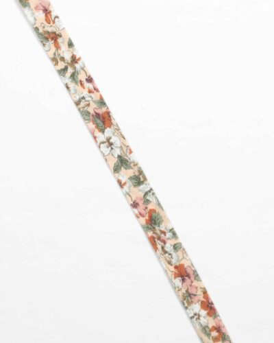 Blomster på pudder - 20 mm skråbånd