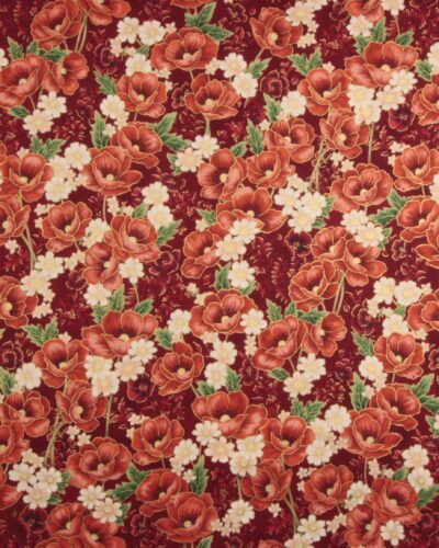 Poppy Hill, store blomster - Patchwork