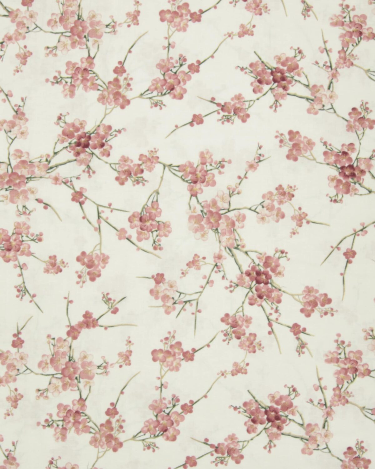 Kirsebærblomster på offwhite - Patchwork - Billede 2