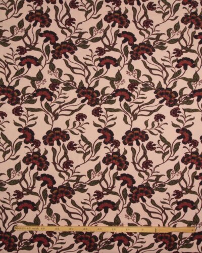 Blomster på pudderfarvet bund - Jersey