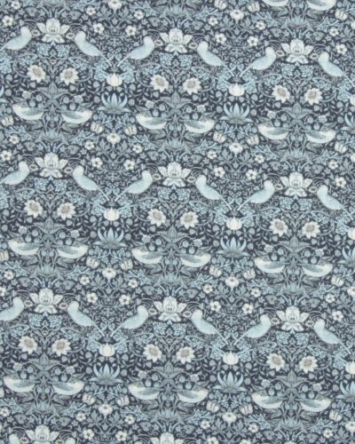 Mini Strawberry Thief, blå - William Morris