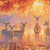Dyr i solnedgang, et motiv - Patchwork rapport