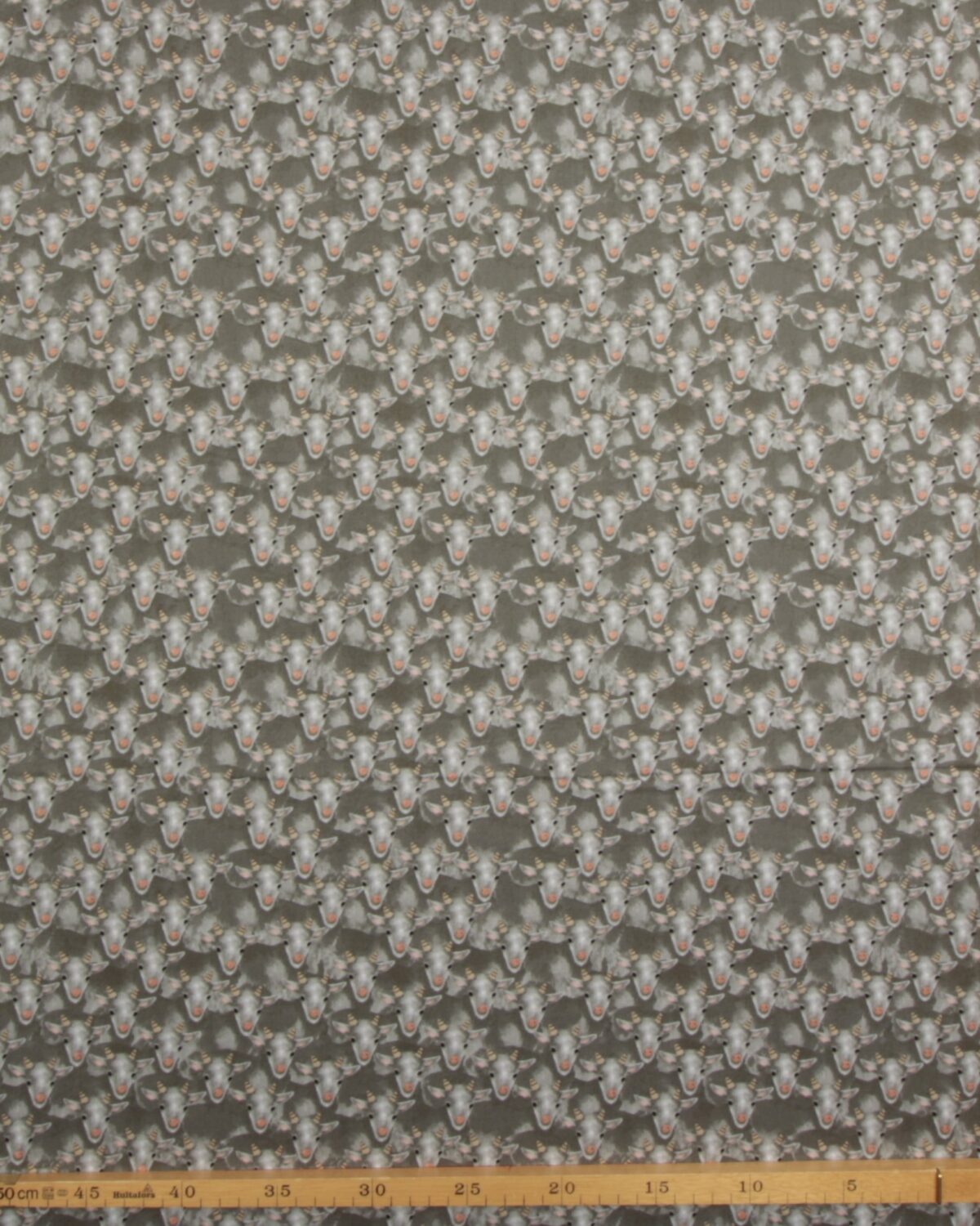Gedehoveder på grå bund - Patchwork - Billede 3