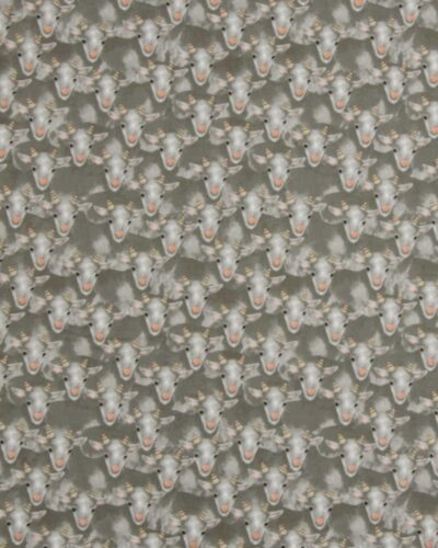 Gedehoveder på grå bund - Patchwork