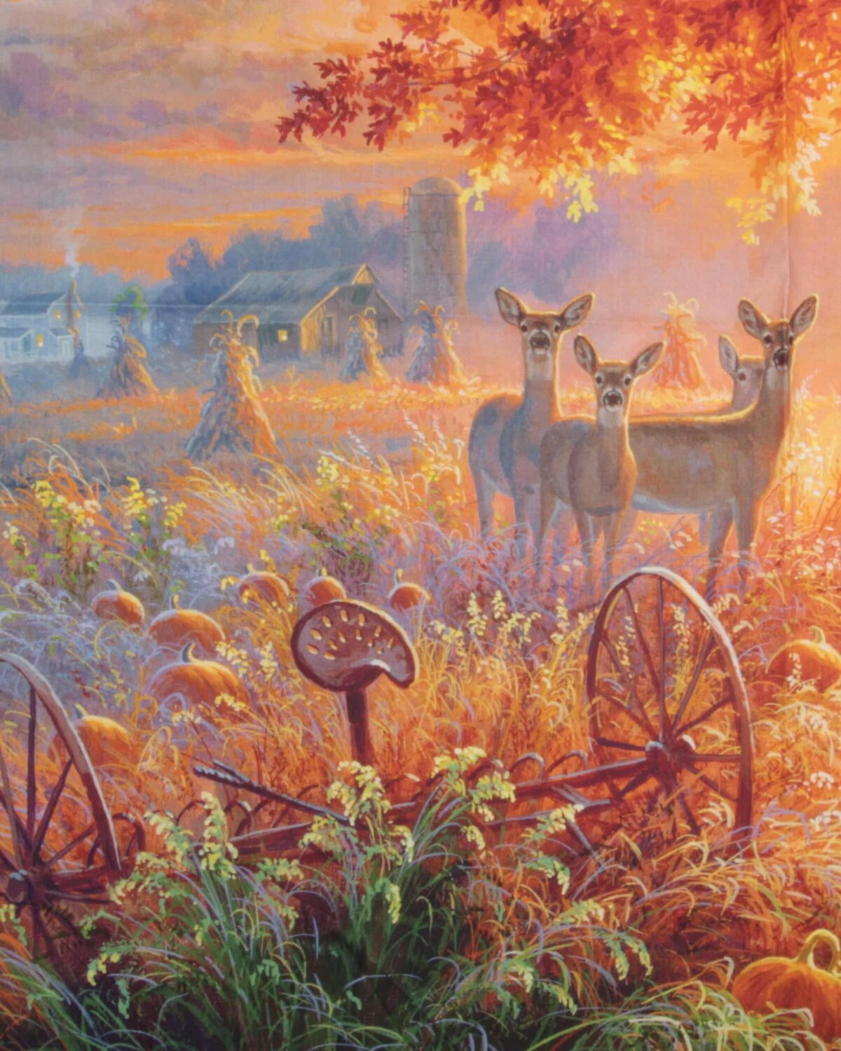 Dyr i solnedgang, et motiv - Patchwork rapport - Billede 2