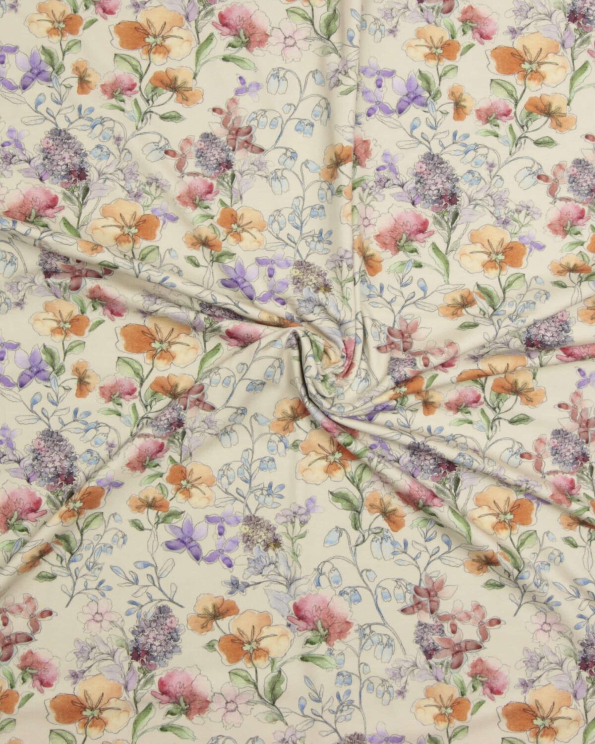 Akvarel blomster - Jersey - Billede 2