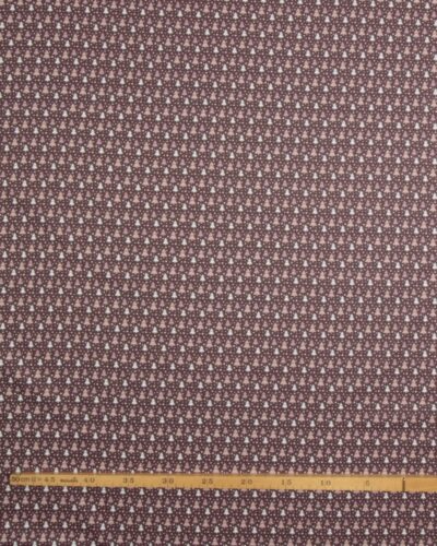 Grantræer på brun bund - Bomuld