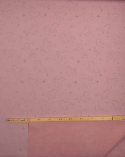 Mørk rosa m. reflekterende enhjørninge - Softshell