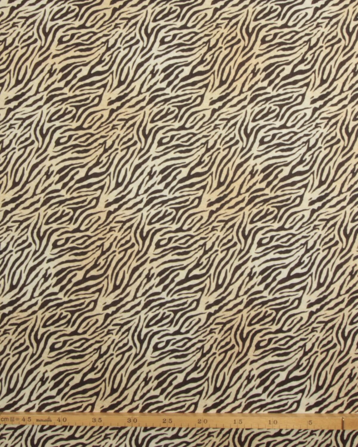 Dyrestriber, creme/sortbrun - Patchwork - Billede 3