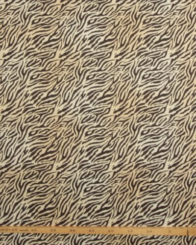 Dyrestriber, creme/sortbrun - Patchwork