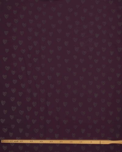 Lys aubergine m. reflekterende hjerter - Softshell