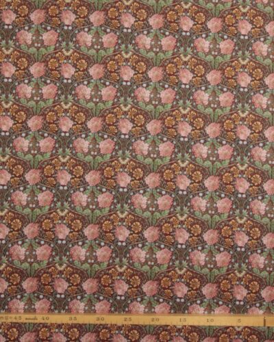 Blomster på brun bund - Patchwork 7 Blomster på brun bund - Patchwork