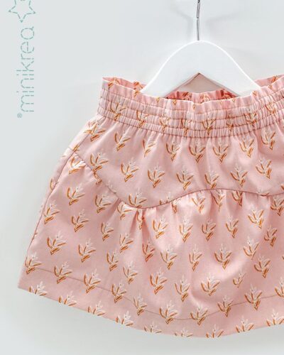 Nederdel med flæse, str. 1-8 år - Minikrea 119