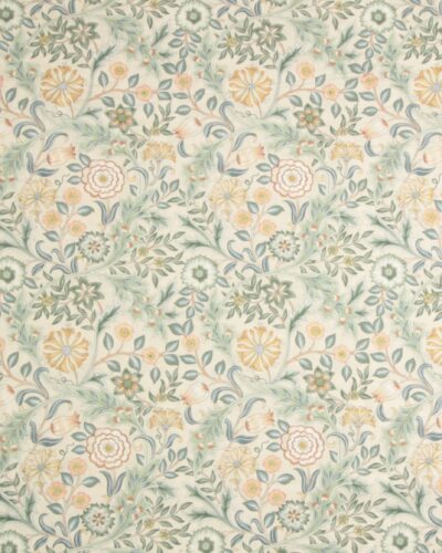 Wilhemina, creme bund m. blomster - William Morris
