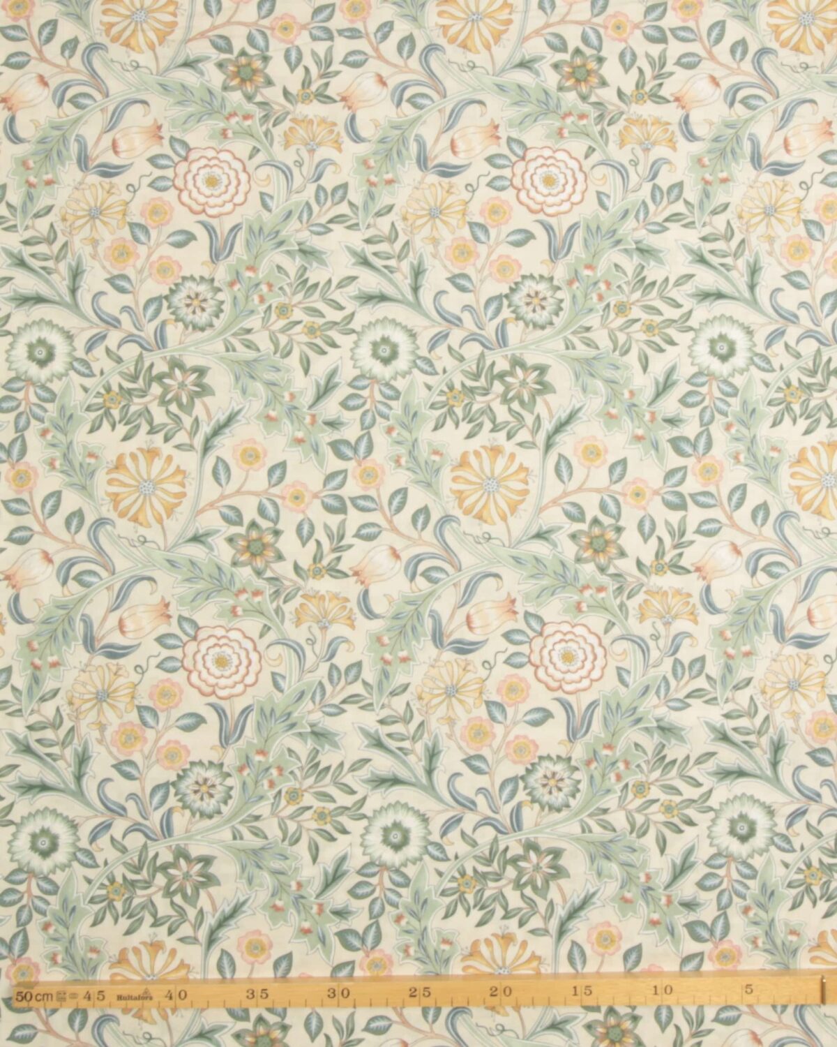 Wilhemina, creme bund m. blomster - William Morris - Image 3