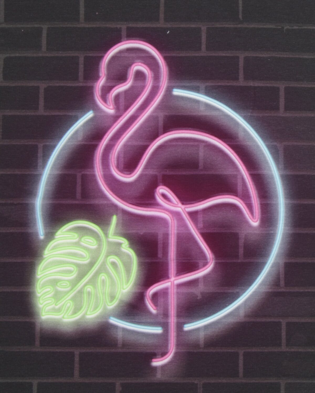 "Glow", Flamingo - French Terry (8) - Billede 2