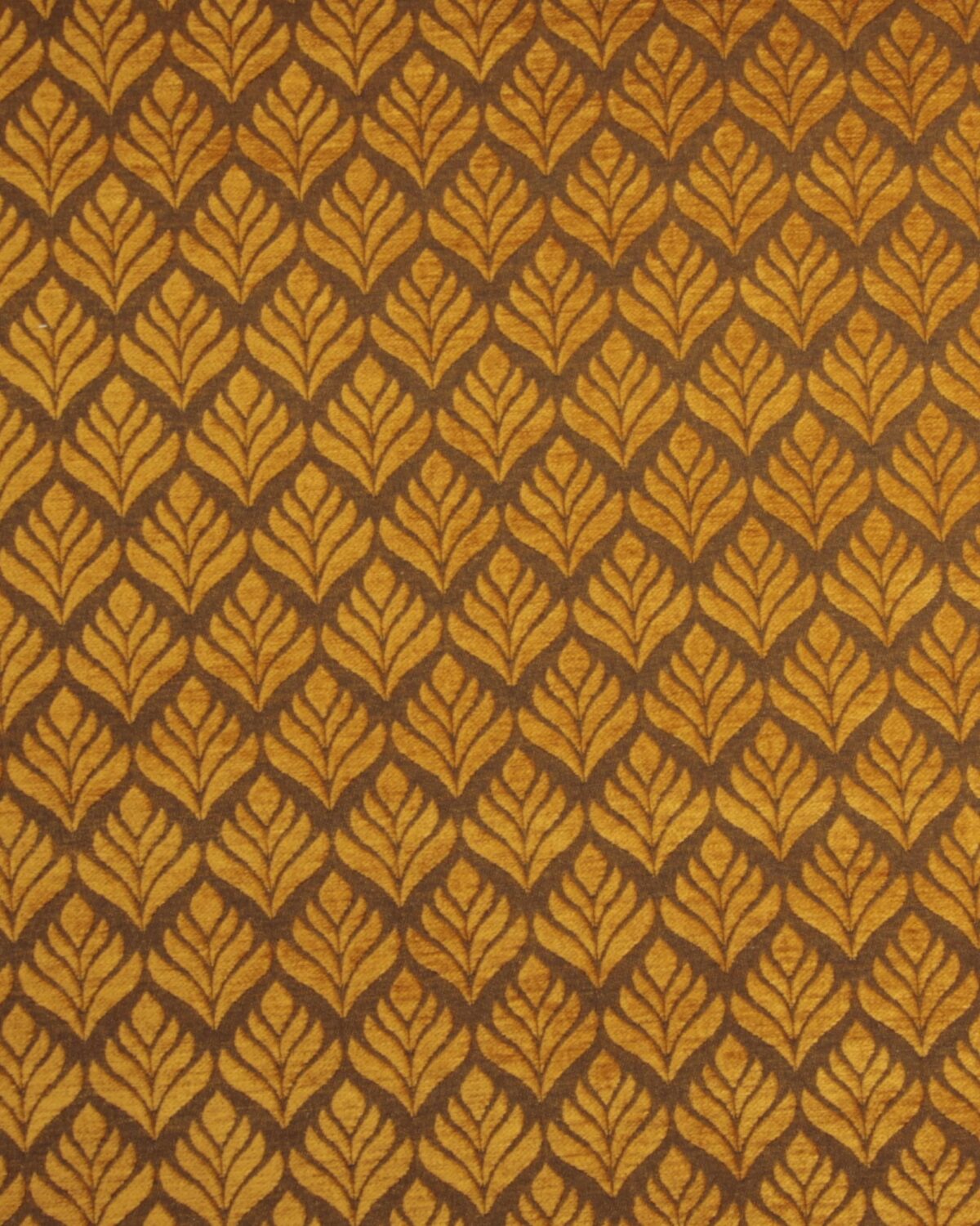 Orangegule ornamenter - Møbel/gardinstof