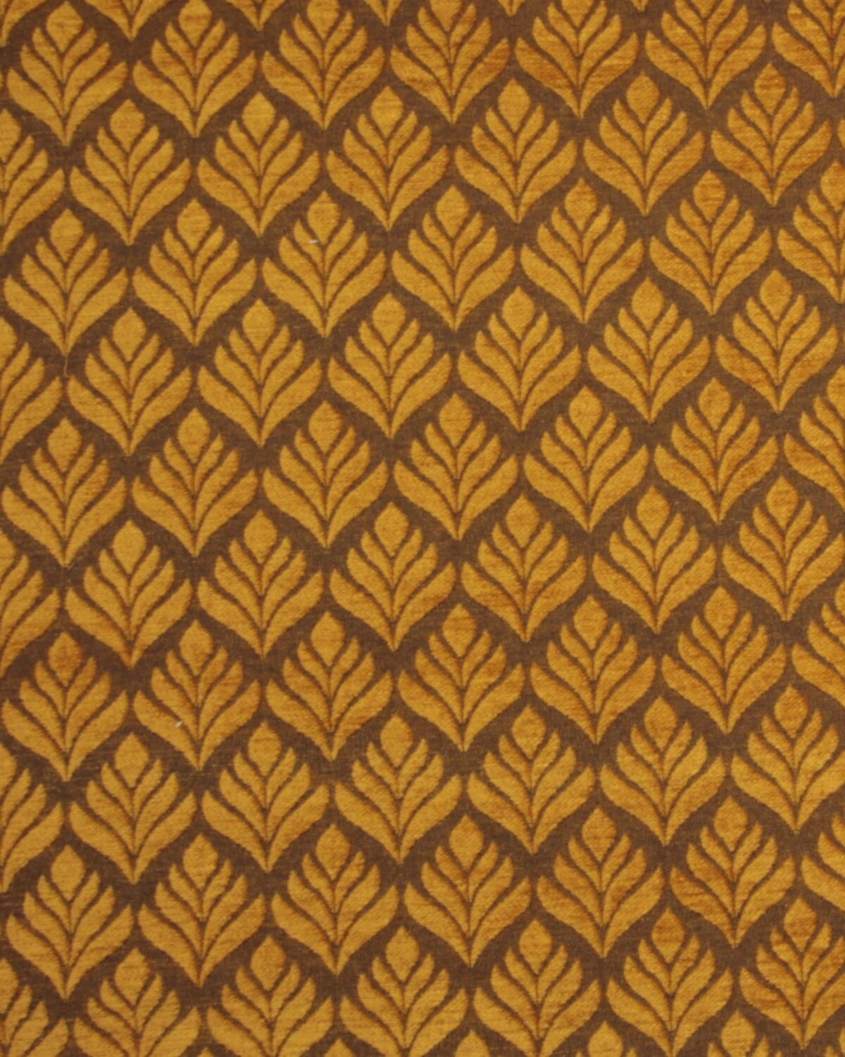 Orangegule ornamenter - Møbel/gardinstof - Billede 2