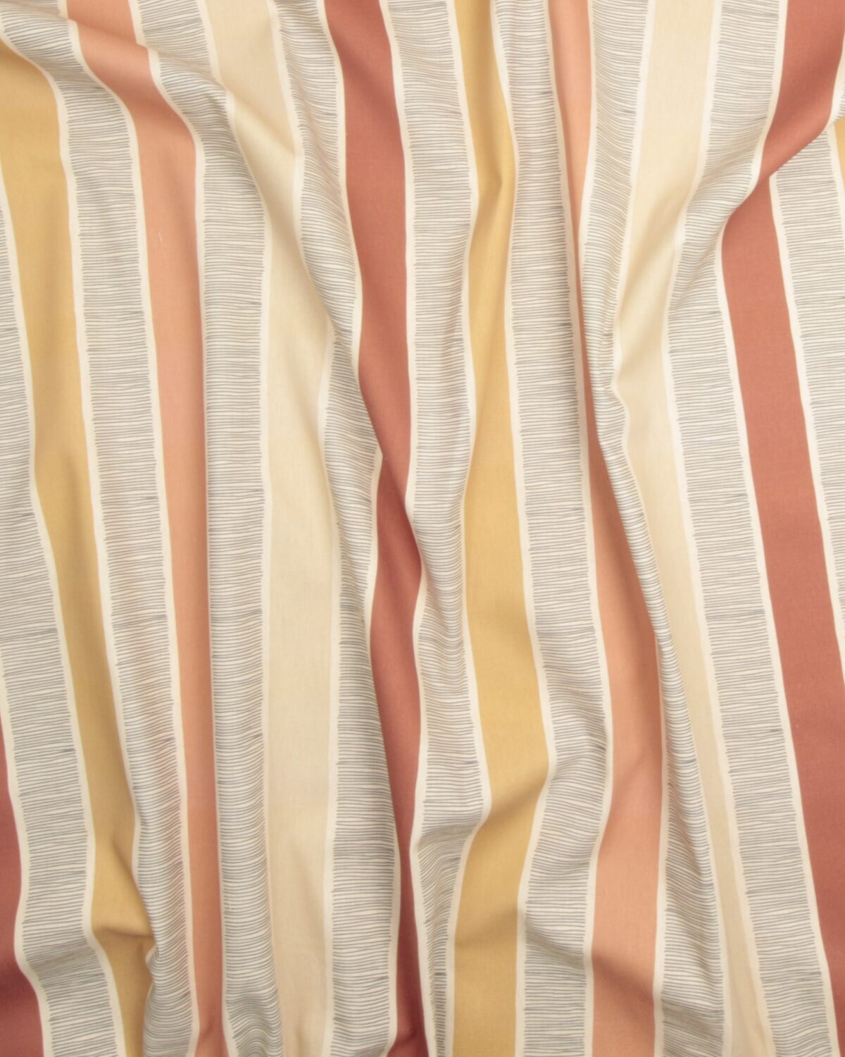 Karry, rust, linier i sort og beige - Billede 2