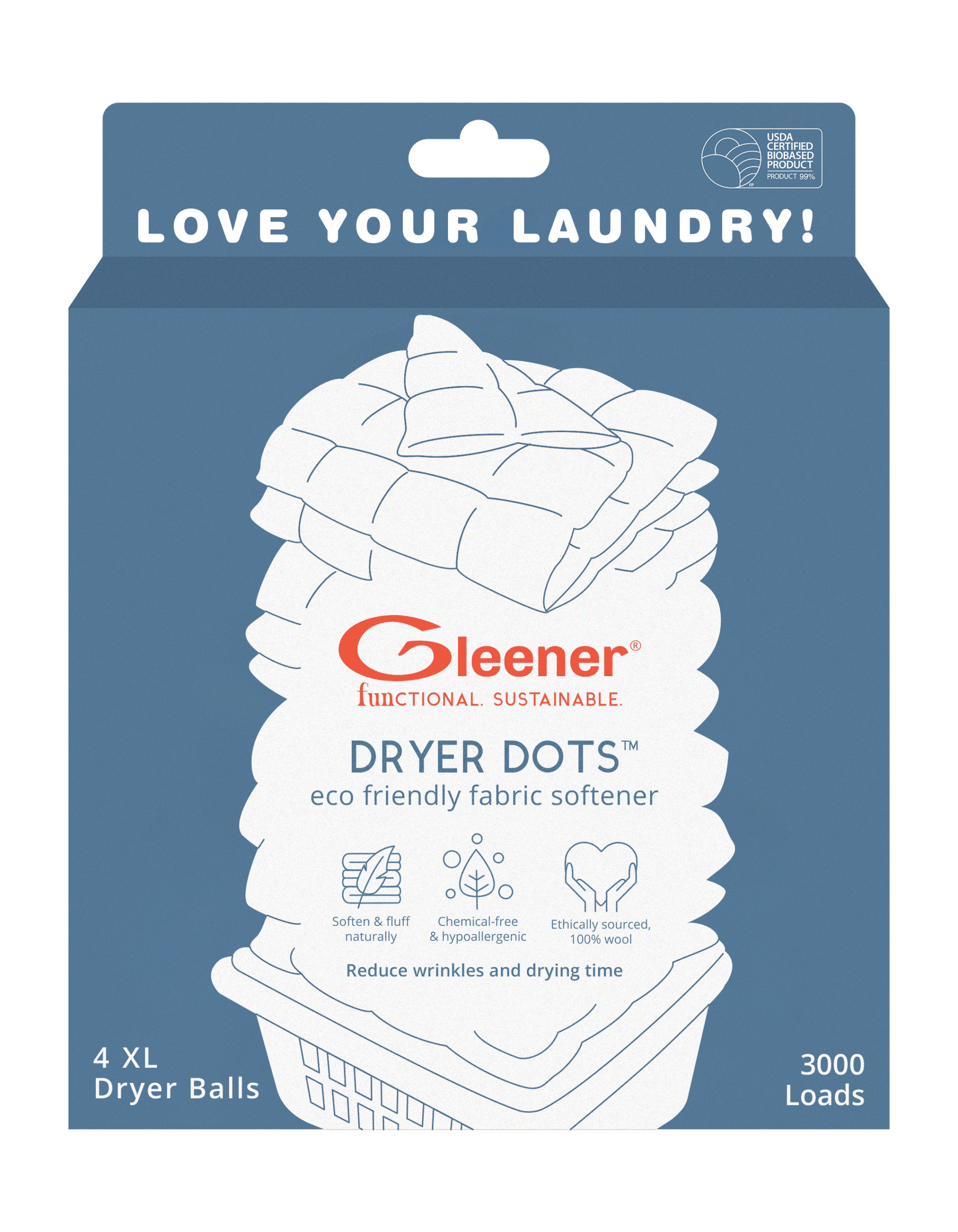 Cleener uld tørrebolde 3 Cleener uld tørrebolde