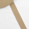 Mørk beige, bomuld - Gjordbånd 32 mm