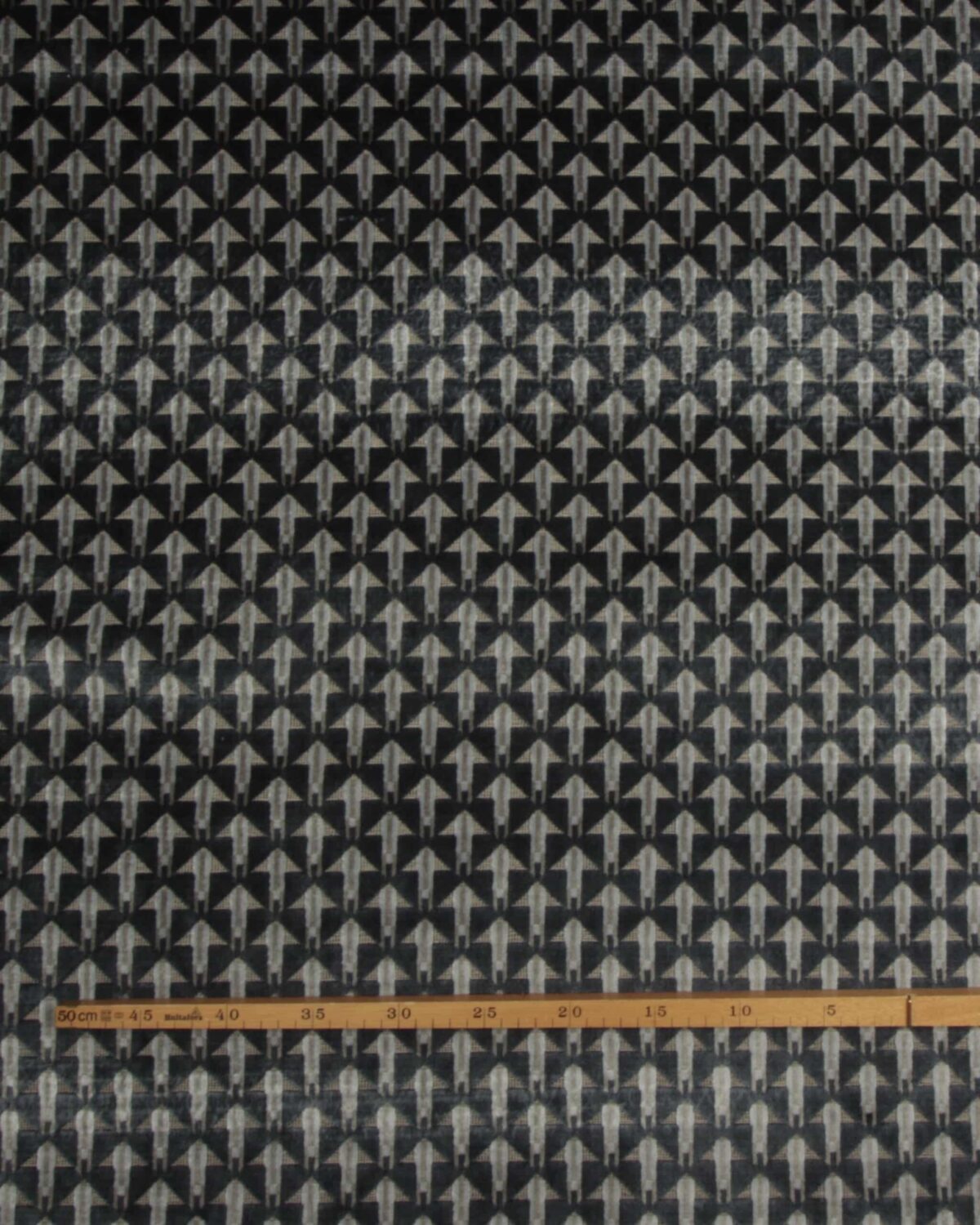 Blå/grå mønster - Møbelstof - Billede 3