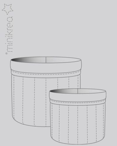 Quiltet opbevaringskurv – Minikrea 125