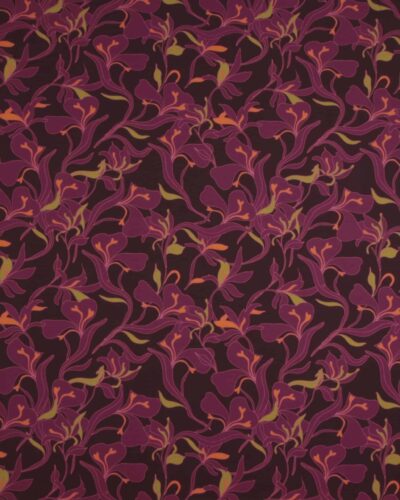 Mørk cerise på mørk aubergine - Jersey