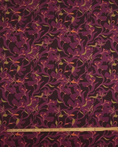 Mørk cerise på mørk aubergine - Jersey