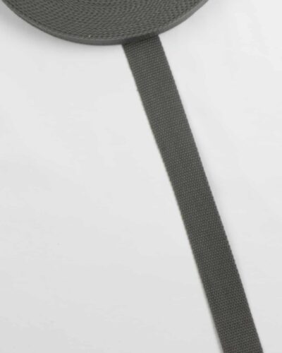 Mørk grå, bomuld - Gjordbånd 32 mm