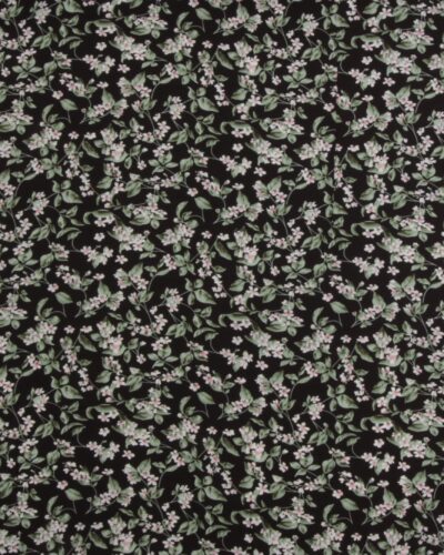 Sort med blomster - Viskose