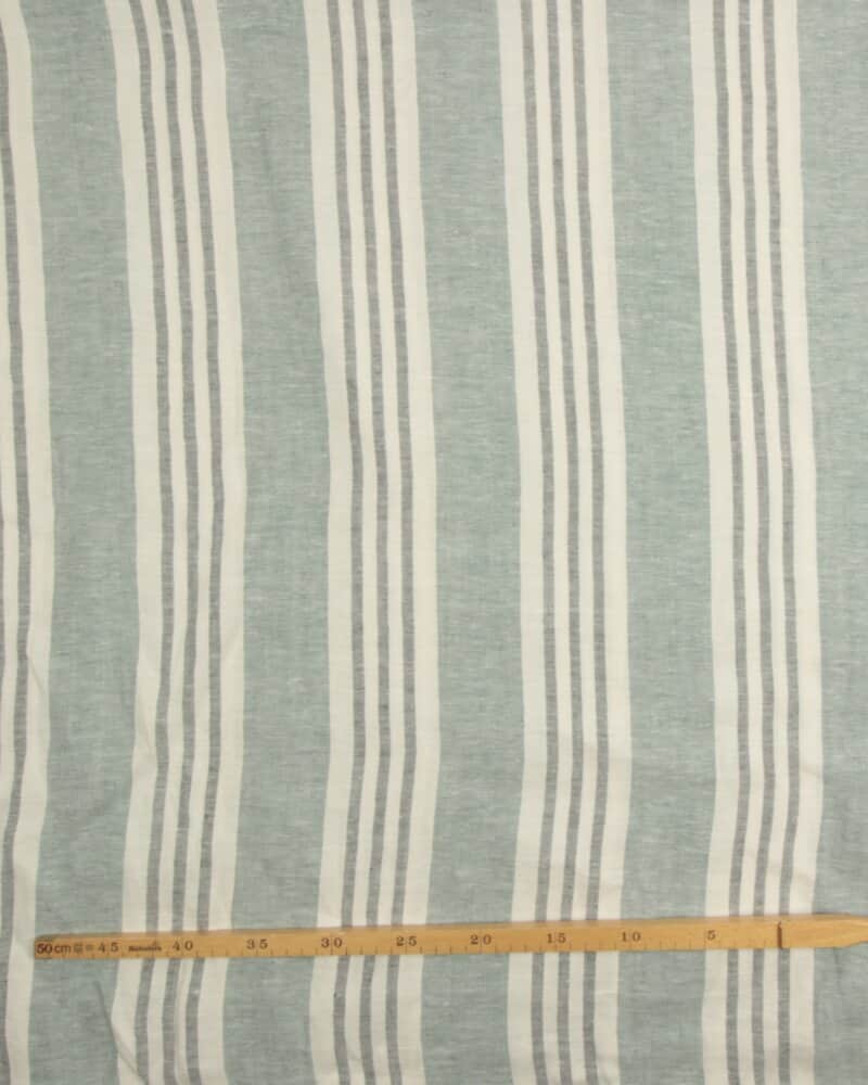 Offwhite/blå/lys petrol striber, m. tyngdebånd - 310 cm høj - Image 3