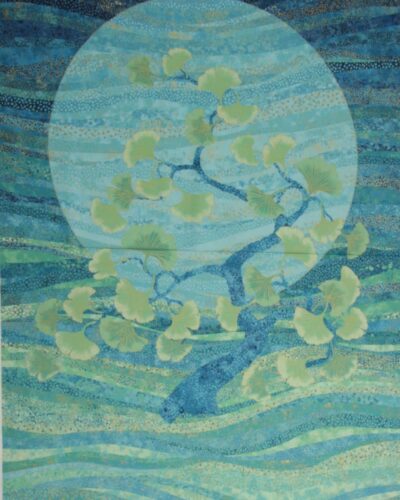 Ginkgo Garden - Patchwork panel