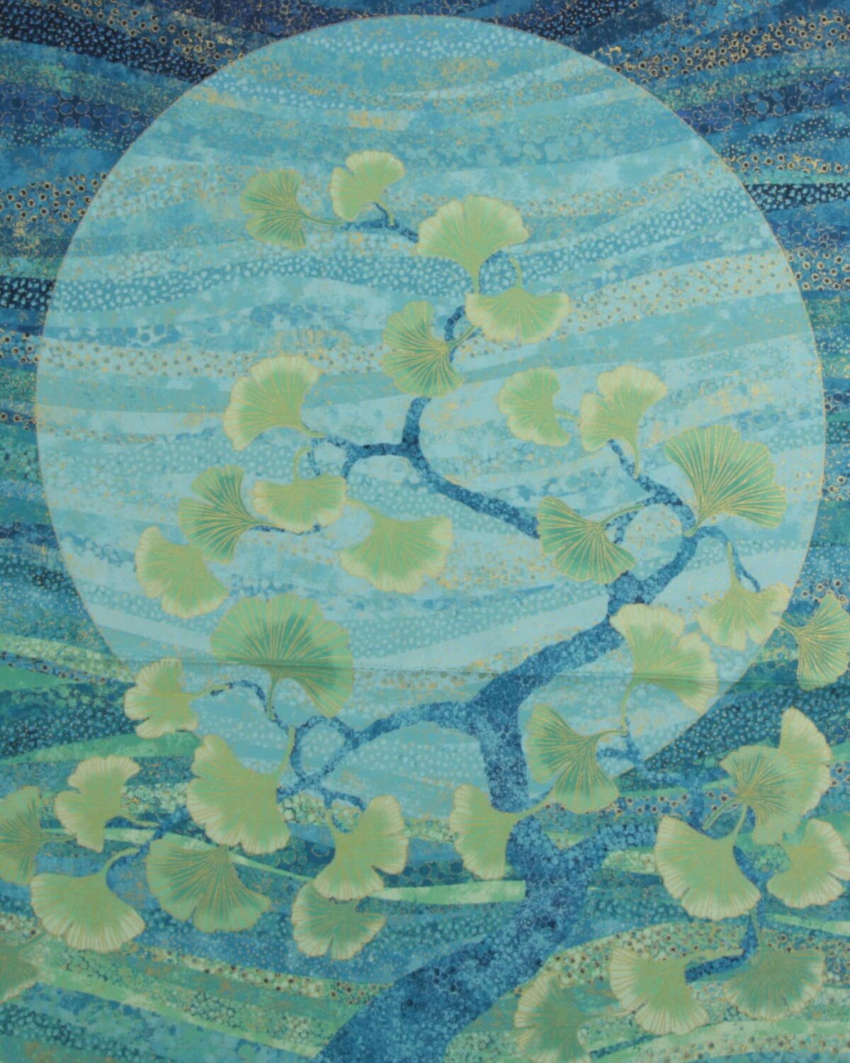 Ginkgo Garden - Patchwork panel - Billede 2