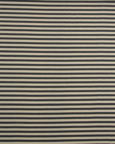 Striber, jeansblå/flødefarvet  - Bomuld/polyester jersey