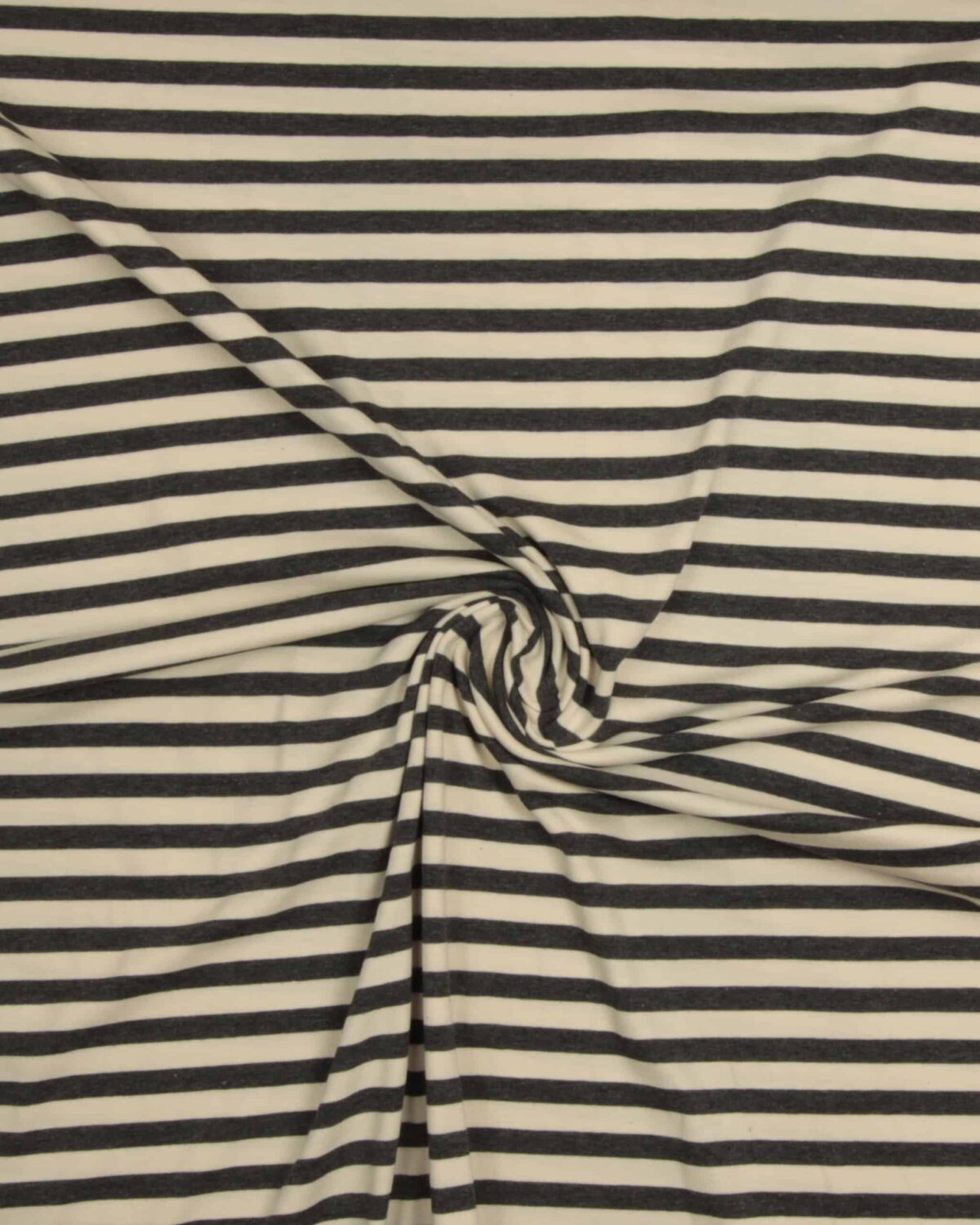 Striber, koksgrå/flødefarvet  - Bomuld/polyester jersey - Image 2