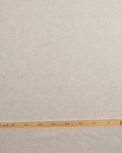 Beige med smal hvid stribe - Hør/bomuld